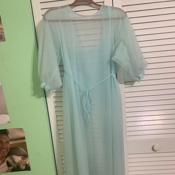 VINTAGE sheer coquette lingerie nightie - Picture 7 of 9